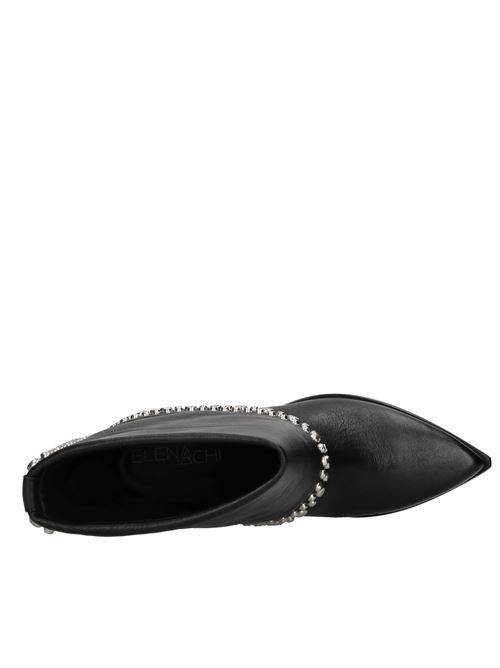 Leather ankle boots ELENA IACHI | E3700 NATURENERO